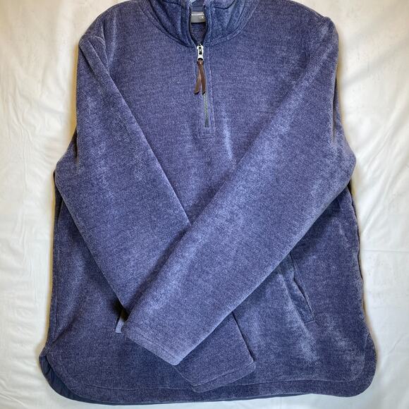 32 Degrees Heat Women's Blue Fleece 1/4 Zip Pullover Sweater Medium - Picture 6 of 11